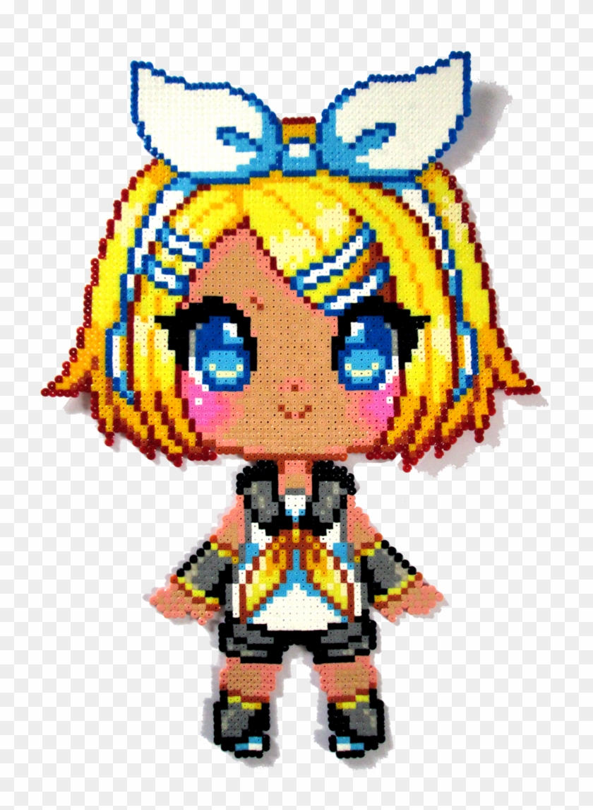 Vocaloid Hama Perler Beads By Aenea-jones On Deviantart - Kagamine Rin Pixel Art #760061