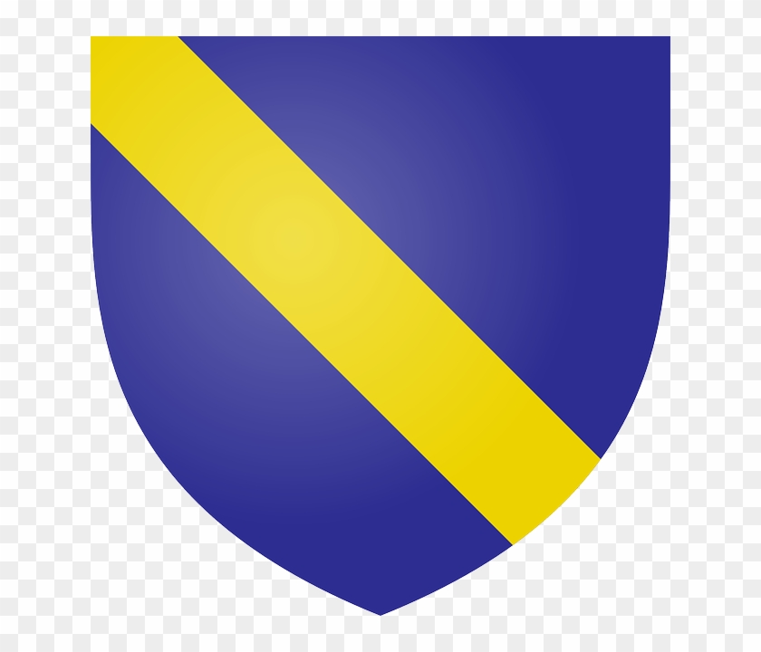 Blue, Yellow, Coat, Arms, Bend, Azure - Escudo Azul Y Amarillo #760616