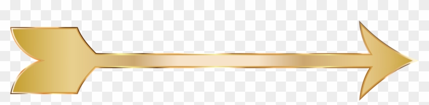 Golden Leaves Clipart - Gold Arrow No Background #760688