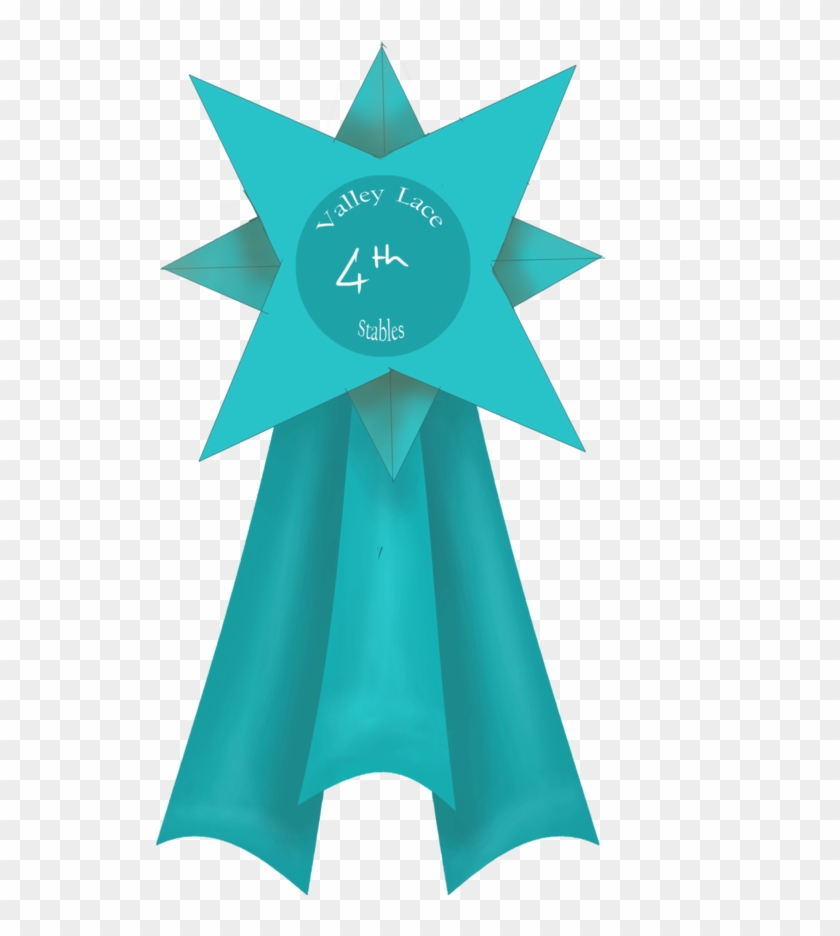 4th Place Rosette By Lone Onyx Stardust - Paper #760919