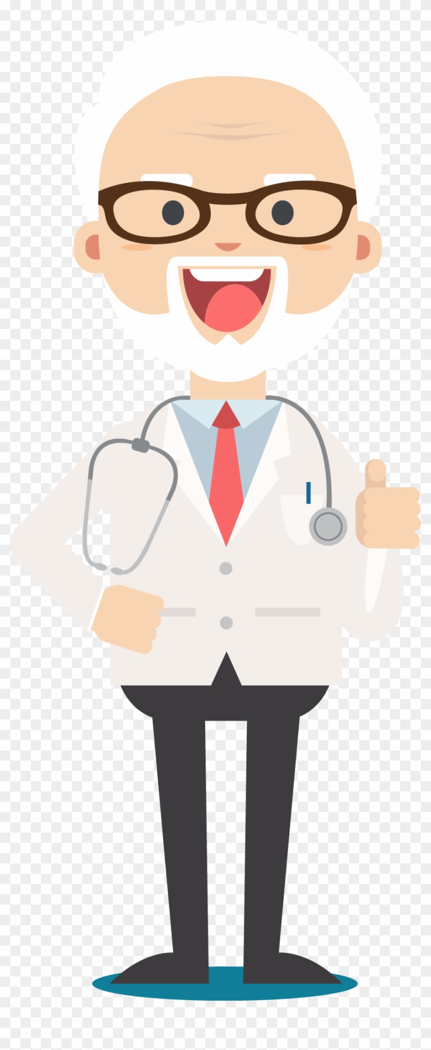 Physician Glasses Man Cartoon - Physician Glasses Man Cartoon #761330