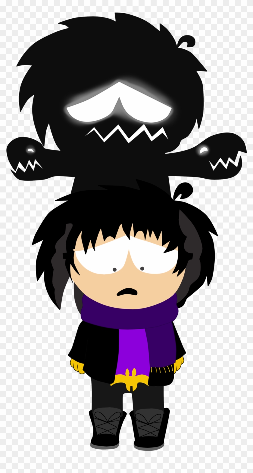 Depression Monster Within By Fieryredspacepaladin Depression - Cartoon #761885