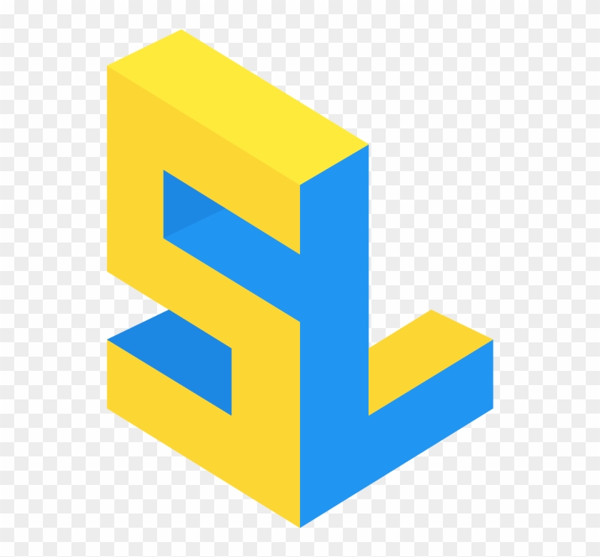 Blue And Yellow Logo With The Letters 's' And 'l' In - Yellow #761908
