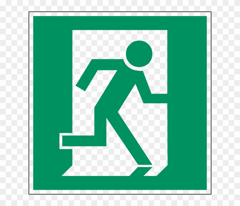Emergency Exit, Exit, Door, Way, Sign, Symbol, Icon - Saida De Emergencia Vetor #761981