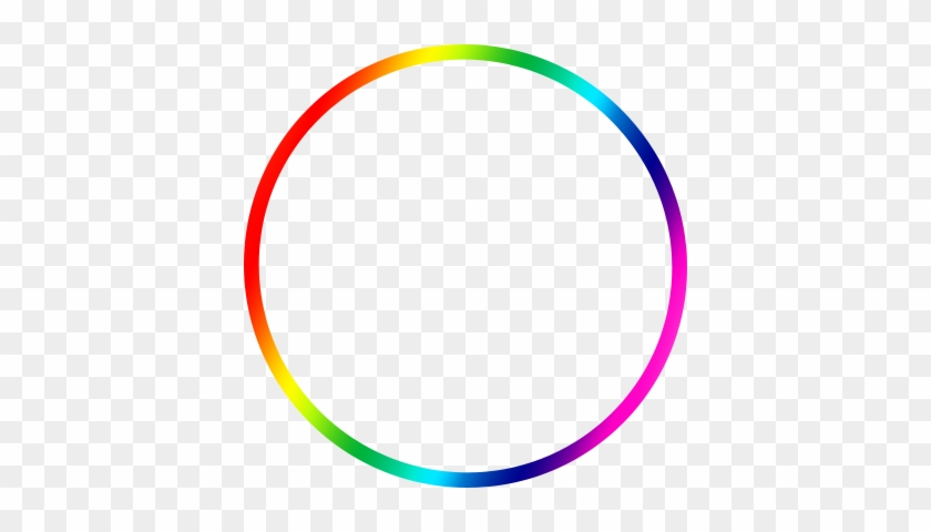 Border With The Rainbow's Colors For Any Lgbt Fellow - Circle Outline Clip Art #763096