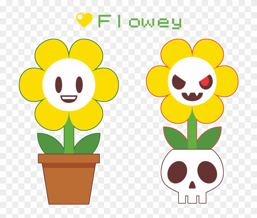 Chibi Flowey By Itachi-roxas - Chibi Flowey Png #763429