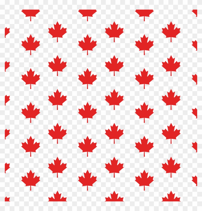 Free Clipart Of A Canadian Maple Leaf Pattern - Maple Leaf Canada Clipart #763500