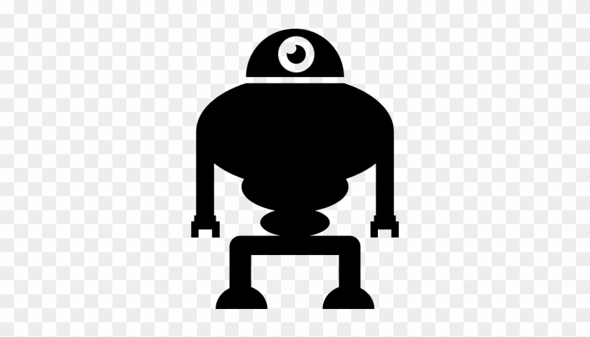 Robot Monster Of One Eye Vector - Robots With One Eye #763571