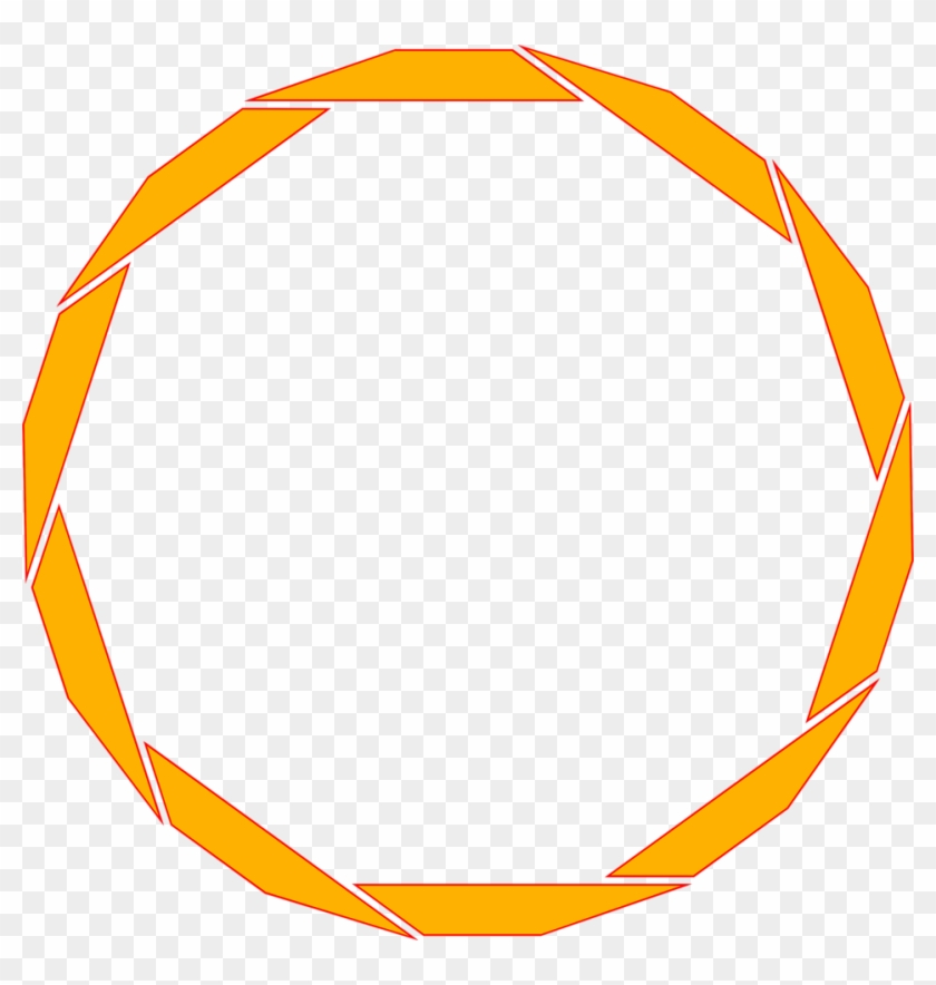 Border Orange - Transparent Circle Border Orange #763732