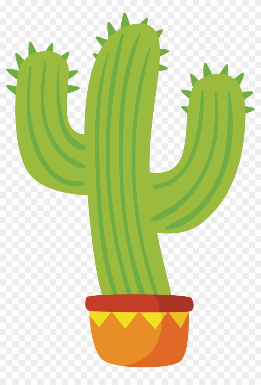 Mexican Cuisine Euclidean Vector - Cactus Vector Hd Png #763836
