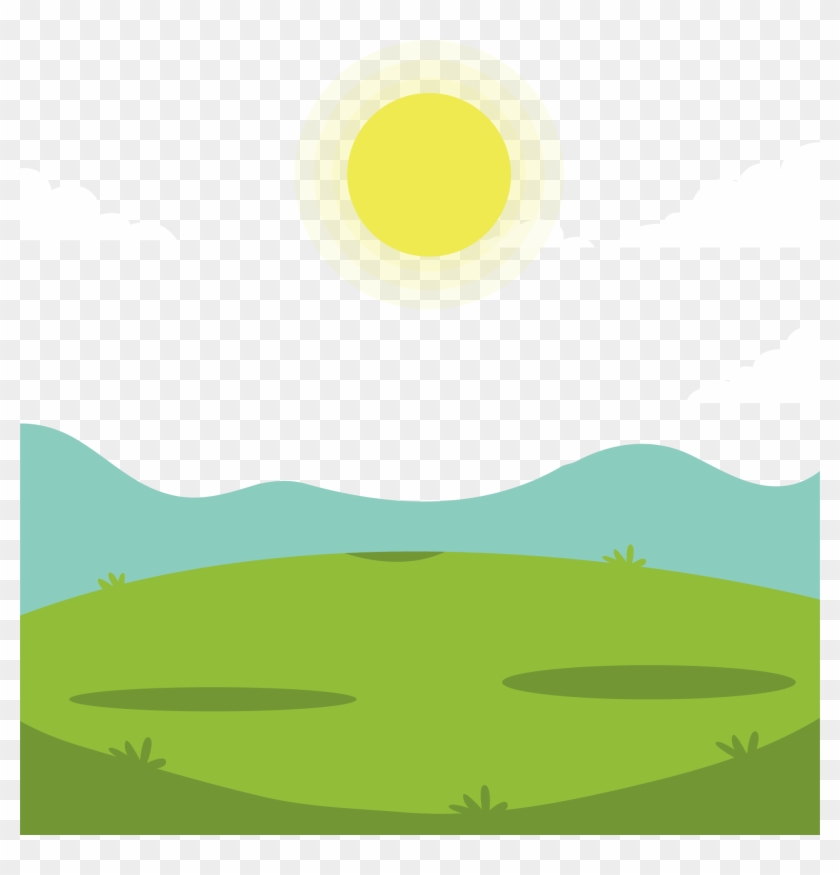 Painted Desert Euclidean Vector Sunrise Illustration - Painted Desert Euclidean Vector Sunrise Illustration #763846