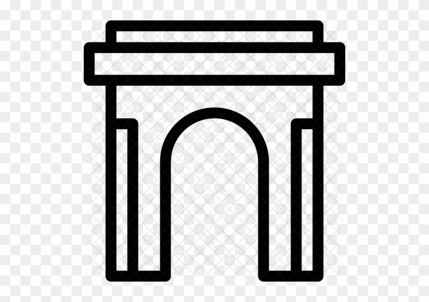Arc De Triomphe Icon - Scalable Vector Graphics #763988