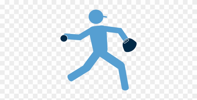 Throwing Baseball Icon - Throwing Baseball Icon #765099