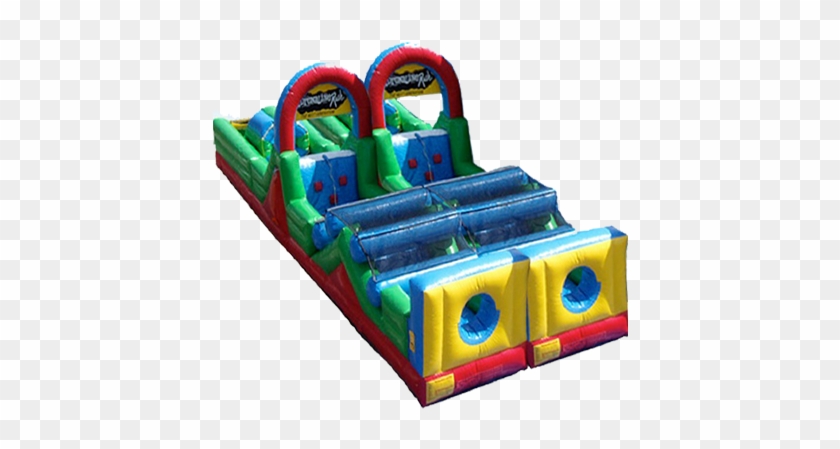 Double Rush Obstacle Course Interactive Inflatable - Inflatable Obstacle Courses For Sale #765219