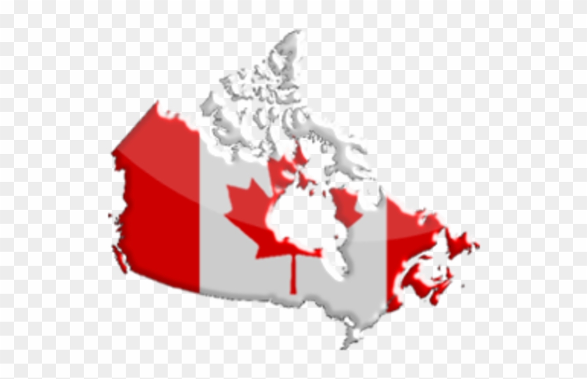 Canada Becomes A Country - Canada Flag Map #766121