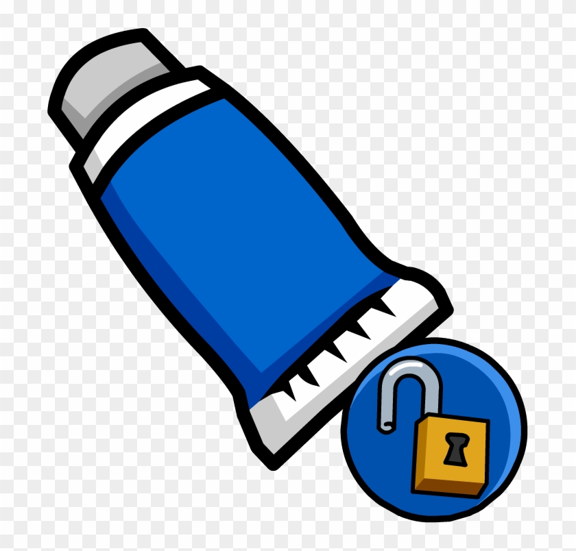 Blue Face Paint - Club Penguin Goggles #766476