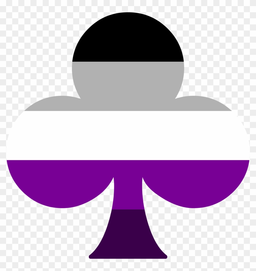 Ace Of Clubs By Pride-flags - Asexual Ace Of Clubs #766522