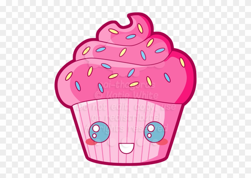 Deliciousdesserts Kawaii Cupcake Cake Food Pink Cute - Dessin Cupcake Avec Des Yeux #766956