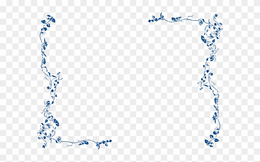 Blue Border Clip Art At Clipart Library - Floral Border Clip Art #767194