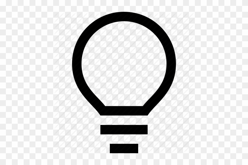 Bulb, Idea, Light, Power Icon Clipart - Light Bulb Outline Png #768187