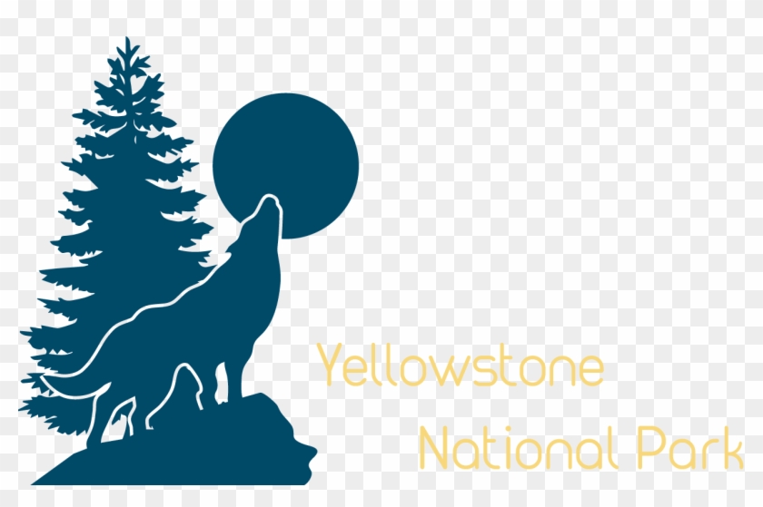 Welcome To Yellowstone - Evergreen Tree Silhouette Png #768363
