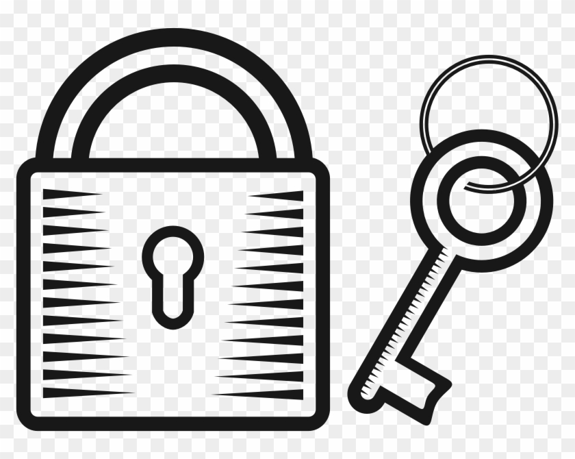 Medium Image - Clip Art Lock And Key #768386
