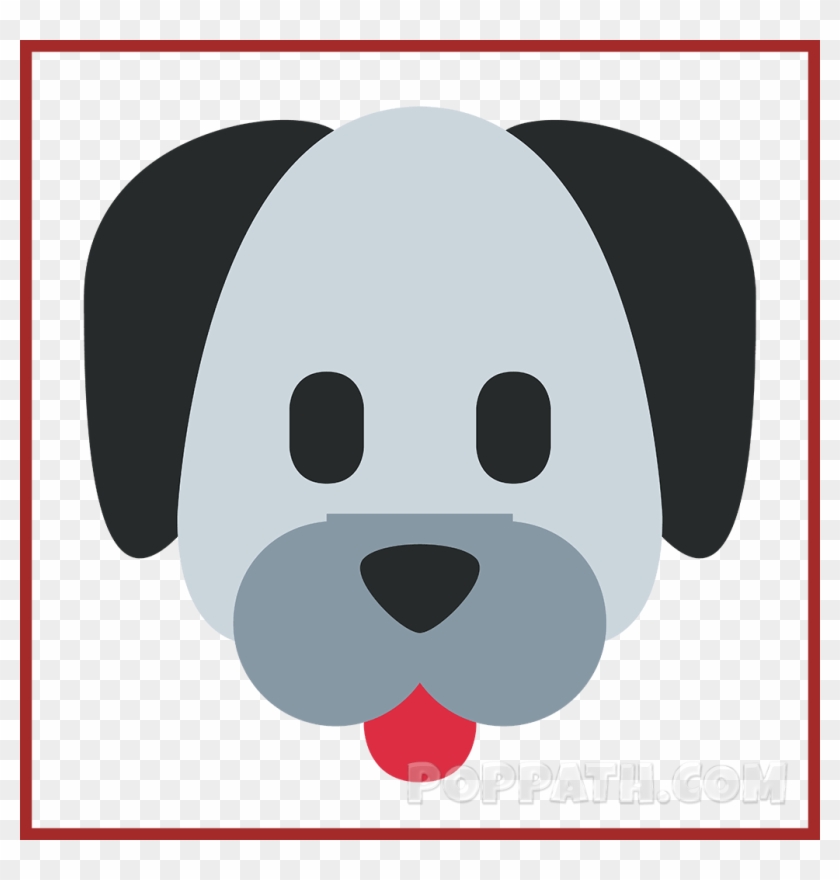Awesome How To Draw A Dog Emoji U Pop Path Pict Of - Drawing #769269