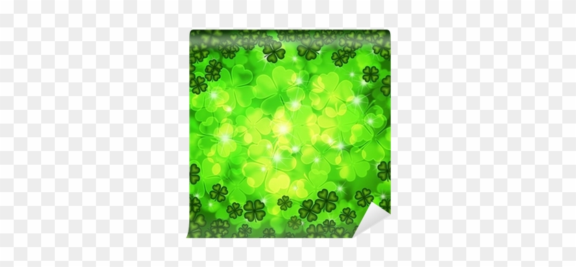 Shamrock Four Leaf Clover Background Wall Mural • Pixers® - 4 Leaf Clover Backgrounds #769393