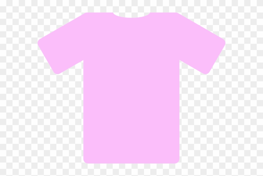 Pink Short Sleeve Shirt Clip Art At Clker - Active Shirt #769457