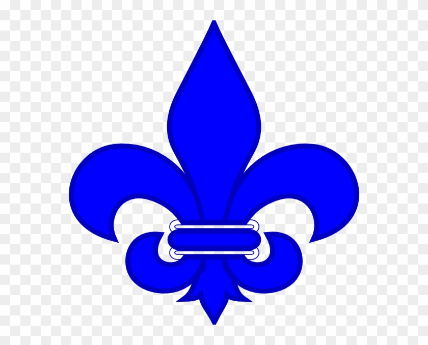 Royal Blue Fleur De Lis Clip Art At Clker - St Joan Of Arc School Logo #139935
