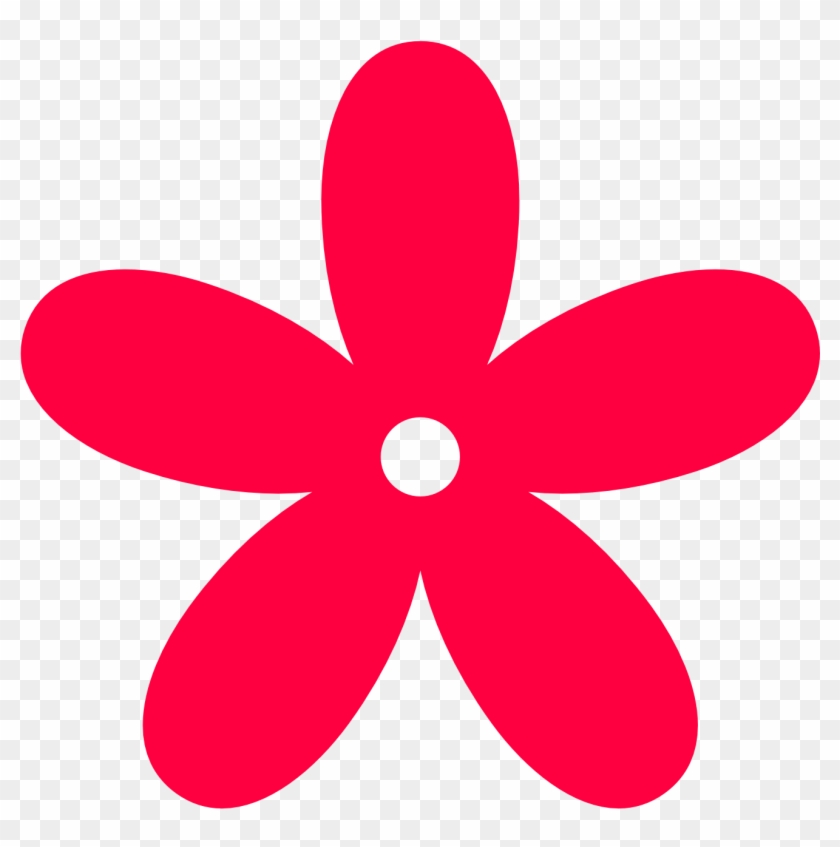 Pink Flower Clipart Flower Power - Red Flower Clip Art #140699