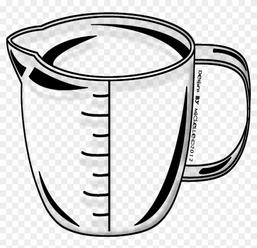 I Always Despise It When Clip Art In Jpeg Form Includes - Measuring Cup Black And White Clipart #140718