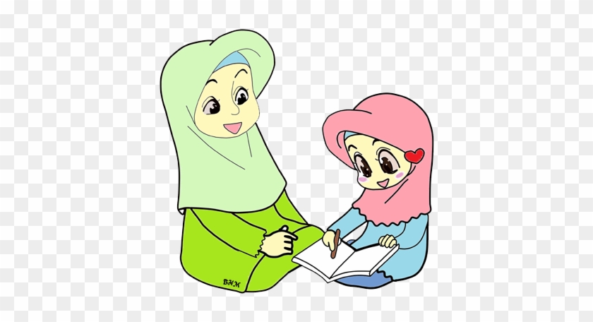 Ibu Clipart - Kartun Ibu Dan Anak Muslim #141663