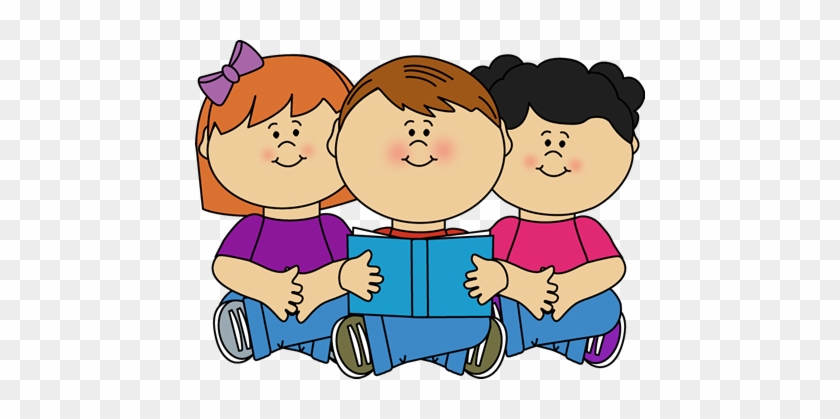Clipart Reading Kids Clipground - Kids Reading Cartoon #141807