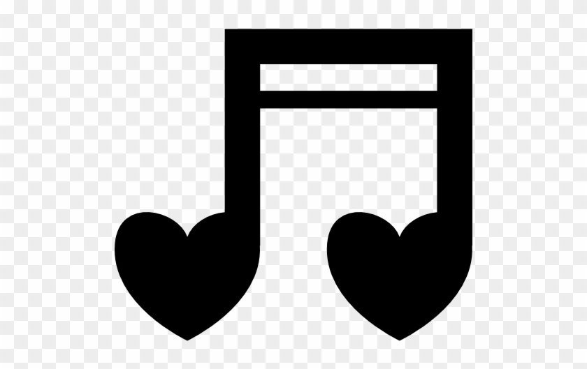 Clipart Stunning Design Heart Music Note Hearts Notes - Notas Musicales De Corazon #141960