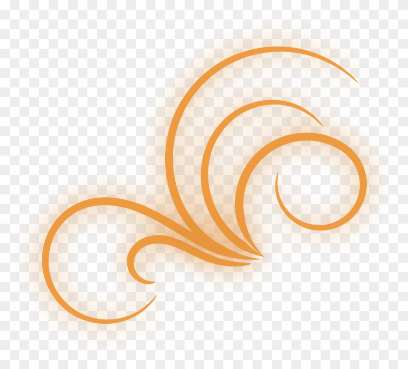 Glow Clip Art Download - Orange Flourish #142004
