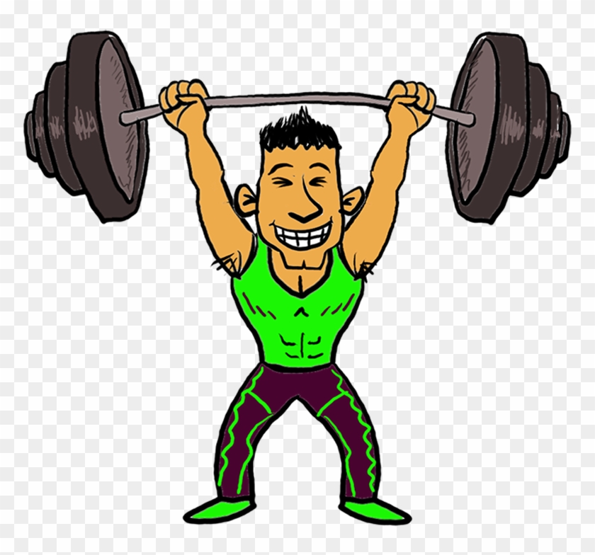 Sports Iron Man Hercules Heavy Weight Light Weight - Weight Lifter Cartoon #142731