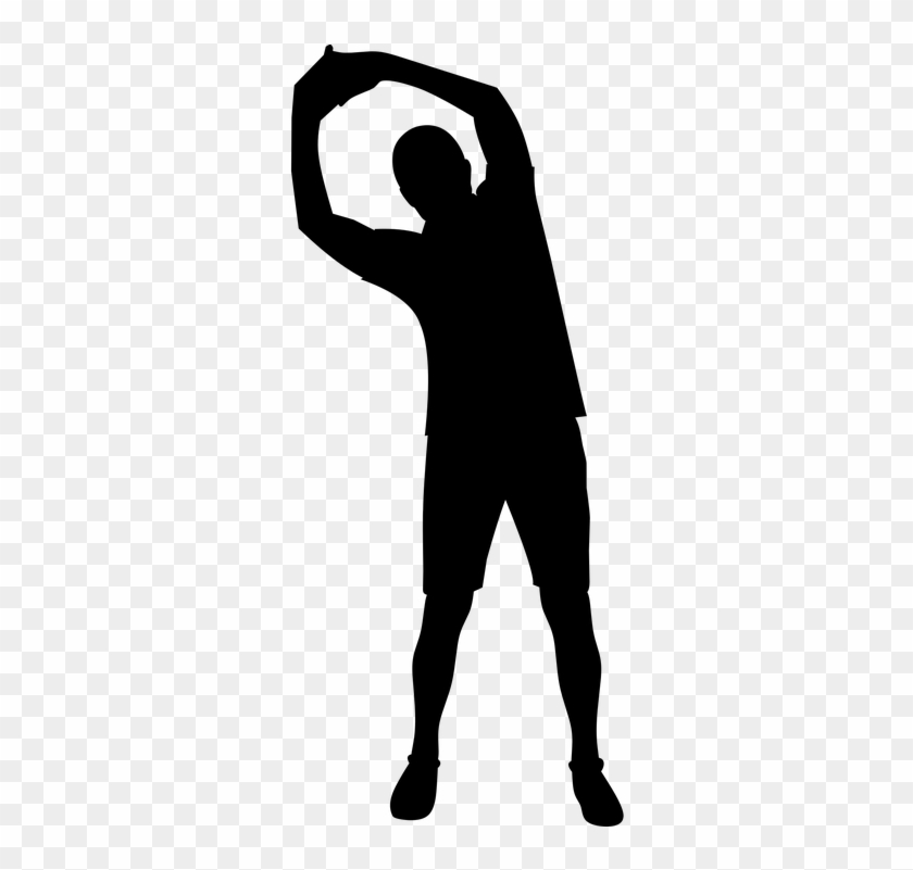 Silhouette Exercise Fitness White Background Gym - Silhouette Gym #142779