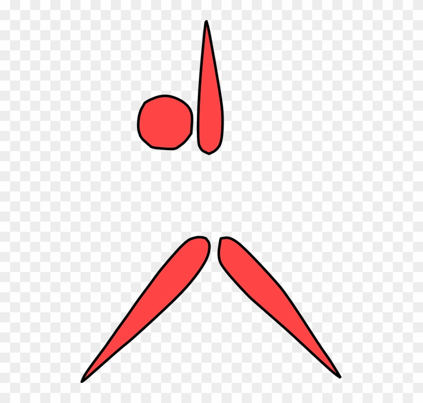Aerobics Figure Fitness Exercise Gymnastics Red - Aerobic Cartoon #142915
