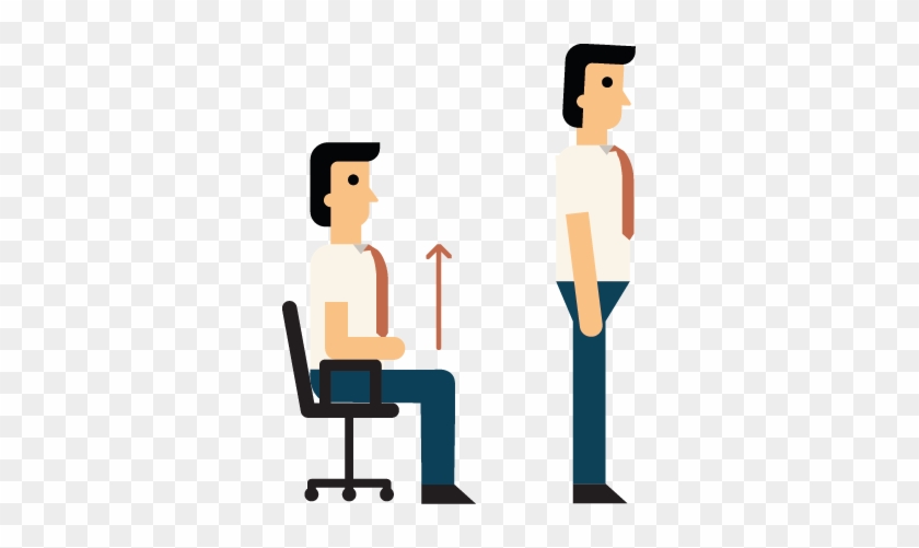 Exercises For Back At Your Desk - Sitting Down And Standing Up #143059
