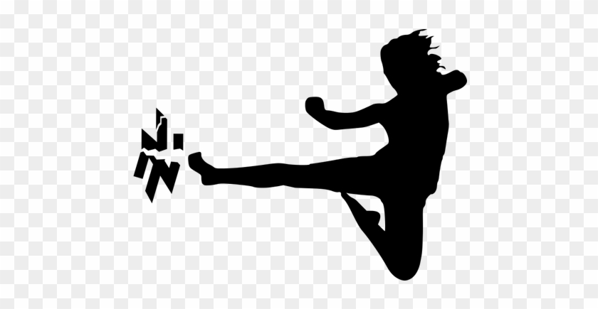 9290 Little Girl Silhouette Clip Art Free Public Domain - Bicycle Kick Clip Art #144095