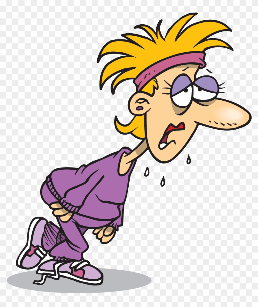 Tired After Workout Cartoon #144111