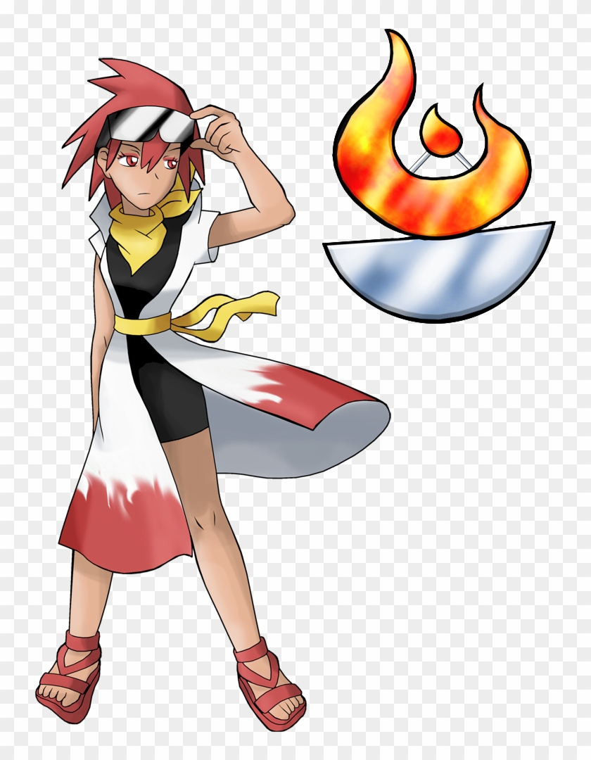 Pokemon Ff Gym Leader Mckenzie By Keh-ven - Fire Type Gym Leaders #144930