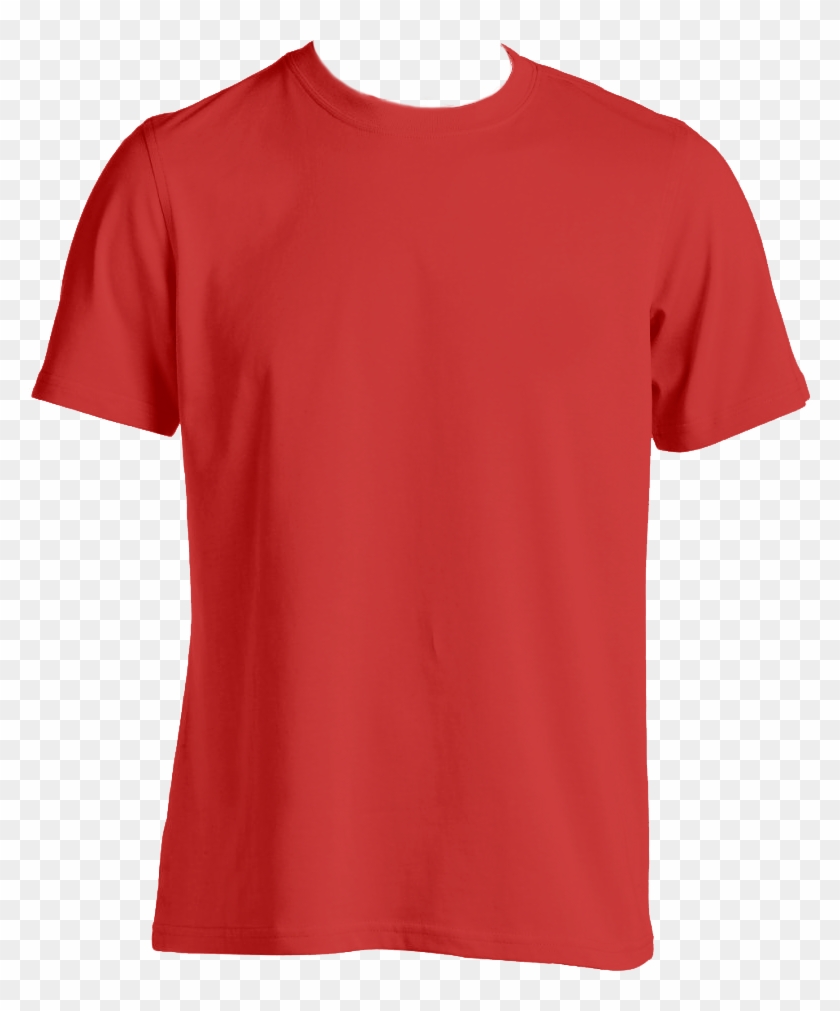 Custom T-shirt Mens Red - Red T Shirt Template Png #769645