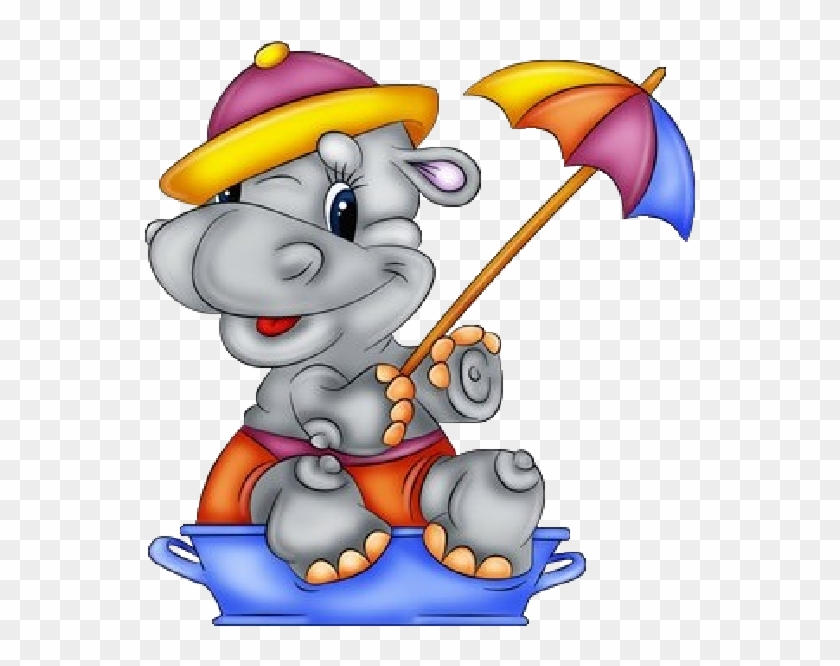 Baby Hippopotamus Cartoon Clipart Images On A Transparent - Grumbling Clipart With Transparent Backgrounds #769691