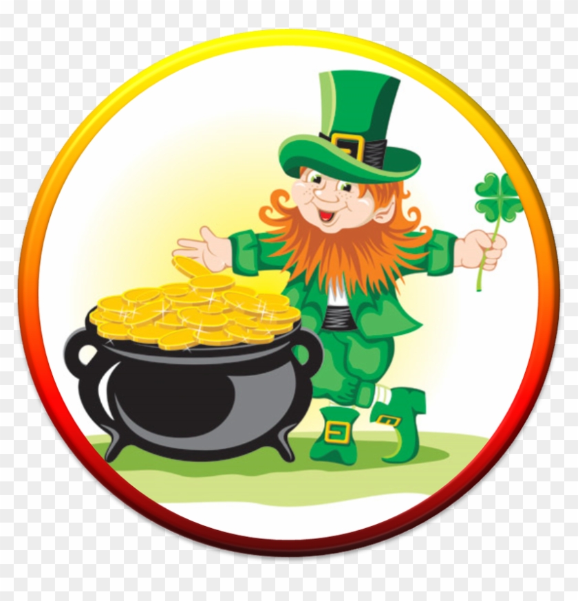 Picture - 1 4 Sheet St Patricks Day Leprechaun Gold Edible Cake #770693