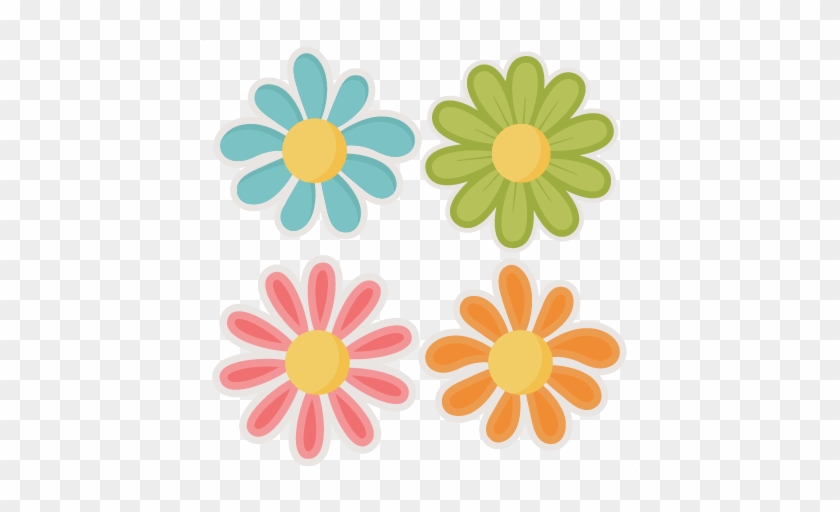 Assorted Flowers Svg Cut Files Flower Scal Files Free - Crockery Unit In Modular Kitchen #771074