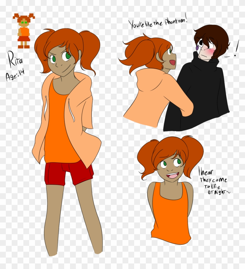 Artworkthe Pig Tailed Girl - Pigtail Girl Fnaf 4 #771926