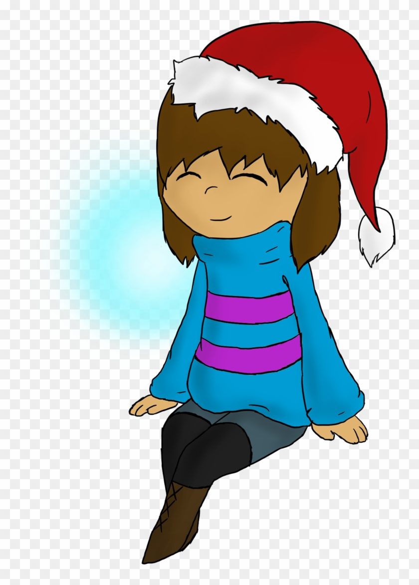 Christmas Frisk By Theshaywarrior Christmas Frisk By - Cartoon #772722