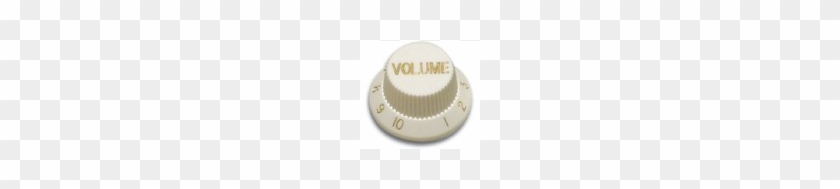 Psv V Wh Standard Plastic Knob Strat* Style White - Circle #772848